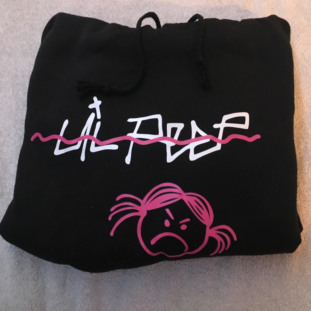 Lil peep cropped hoodie